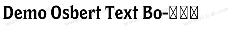 Demo Osbert Text Bo字体转换